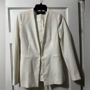 Zara Basic white blazer
